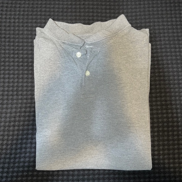 GOODFELLOW & CO MEN’S BASIC LIGHT GRAY POLO SHORT SLEEVE SHIRT - Picture 1 of 2